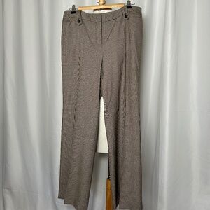 ANNE TAYLOR PETITES HOUNDSTOOTH DRESS SLACKS - 12P